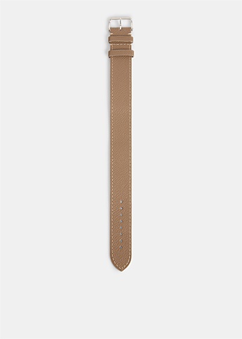 Brown Stitched Leather Strap