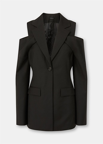 Black Convertible Blazer Jacket