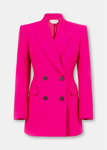 Pink Boxy Blazer Jacket