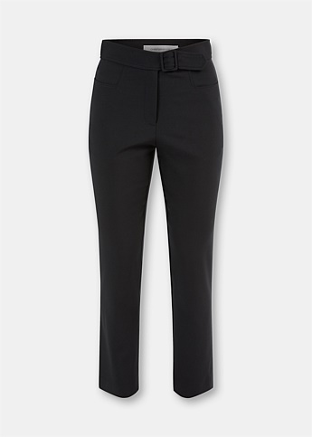 Black Moreau Belted Trousers