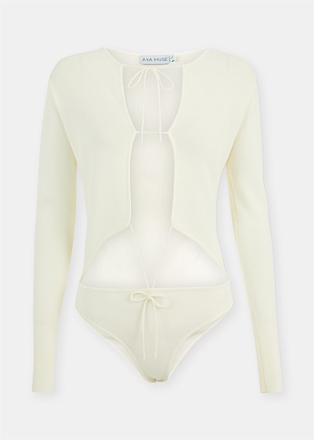 White Forio Bodysuit