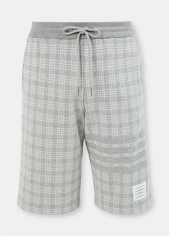 Grey Check Bermuda Shorts