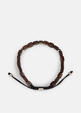 Ebony Gear Macramé Bracelet