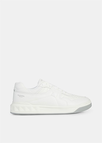 White One Stud Low-Top Sneaker