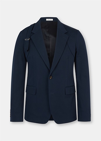 Navy Harness Tailored Jacket