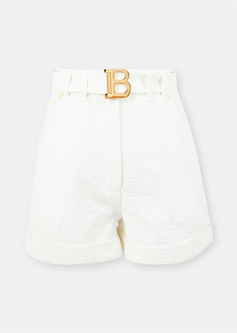 Monogram Jacquard Belted Shorts