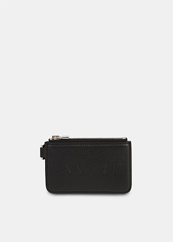 Pebbled Logo Chain Wallet