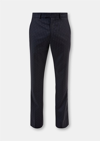 Navy Repeating Flare Tailored Trouser