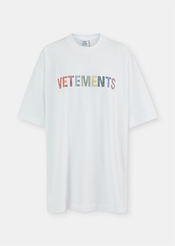 White Rainbow Logo T-Shirt