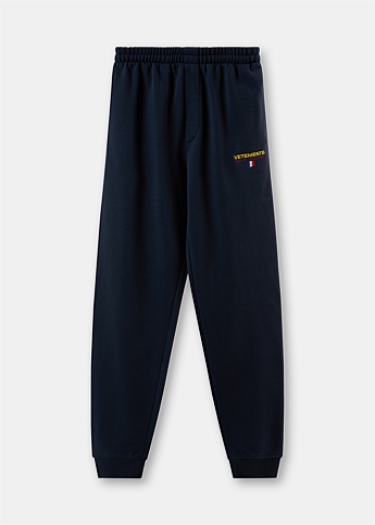 Navy Haute Couture Logo Joggers
