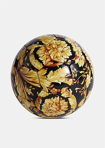 Gold Baroque Print Soccer Ball