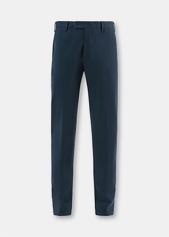 Navy Garment Dyed Trousers