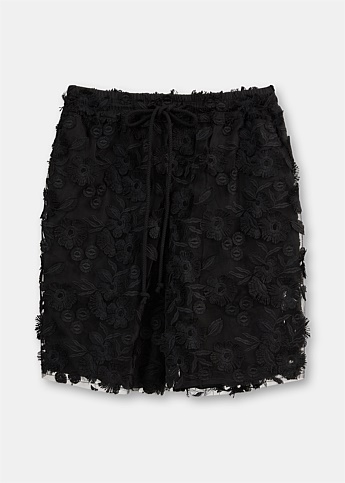 Black Raw Shorts