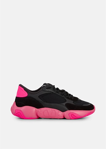 Pink Bubble Mesh Low-Top Sneaker
