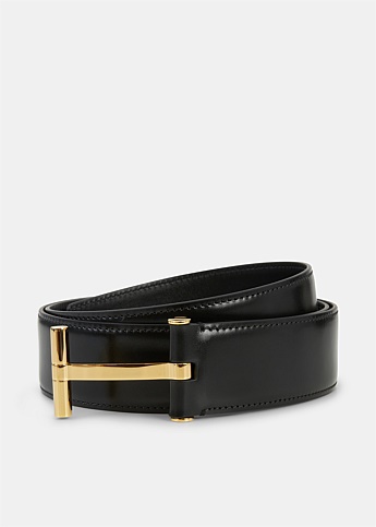 Leather T Buckle Belt