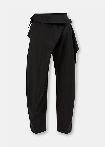 Black Fold Over Trousers