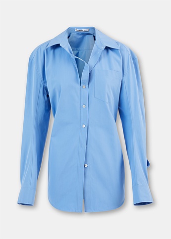 Blue Long Sleeve Tailored Shirt