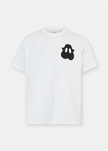 White Ghost Print T-Shirt