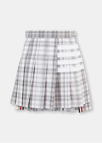 Tartan Check Pleated Mini Skirt