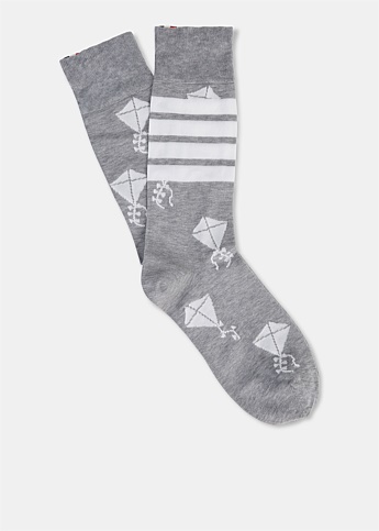 Grey Kite Icon Socks