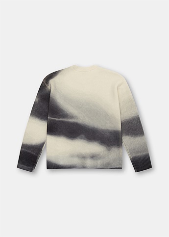 Digital Print Crewneck Sweater