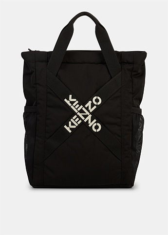 Black Active Shopper Tote Bag