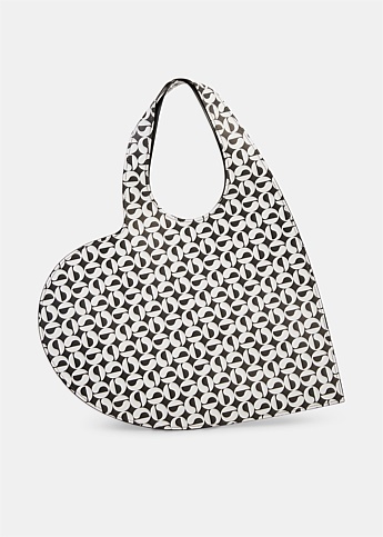 Black & White Heart Tote Bag