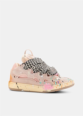 Pale Pink Curb Low-Top Sneaker