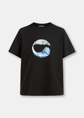 Black Solar System Graphic T-Shirt