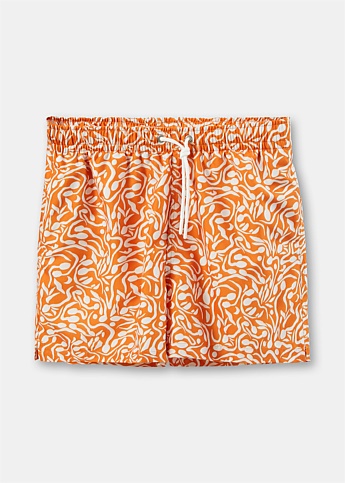 Orange 'As You Are' Shorts