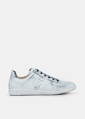 White Paint Replica Sneakers