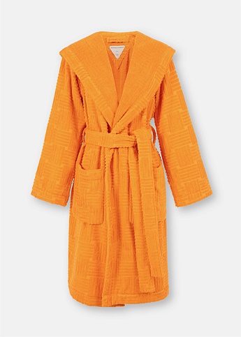 Tangerine Intrecciato Bath Robe