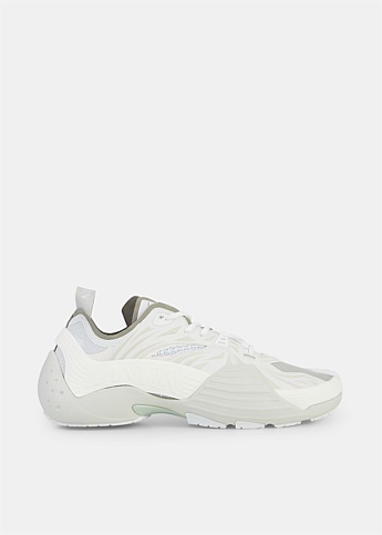 White Flash X Low-Top Panelled Sneakers