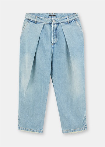 Blue Side Fold Jeans
