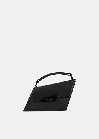 Black Distortion Mini Leather Bag