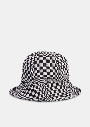 Black & White Check Bucket Hat
