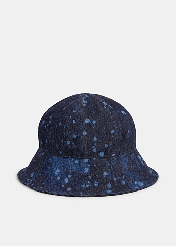Blue Splatter Bucket Hat