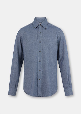 Blue Pure Cotton Shirt