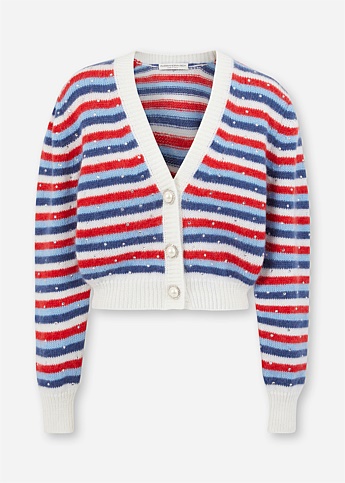 Stripe Knitted Cardigan