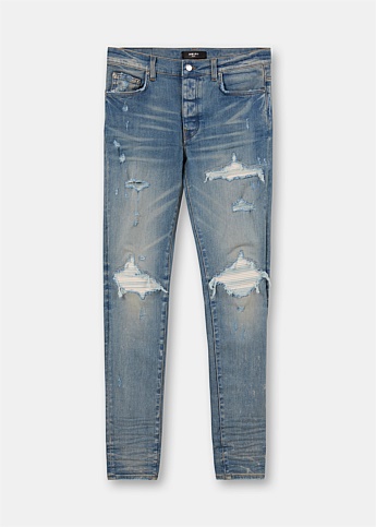 Blue MX1 Ultra Suede Denim Jeans