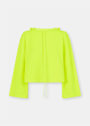 Neon Yellow Jersey Hoodie Jacket