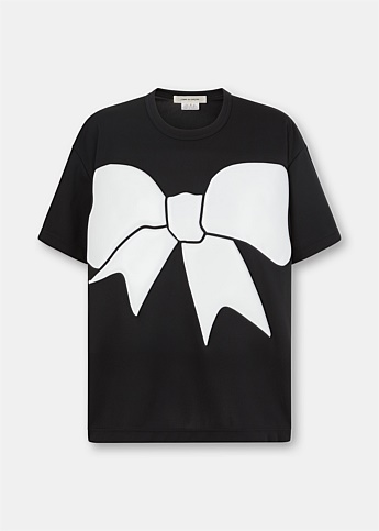 Black Bow Print T-Shirt