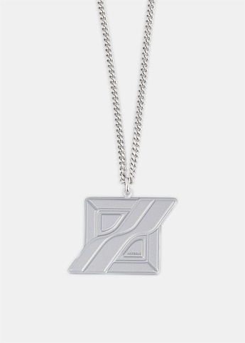 Silver Logo Pendant Necklace