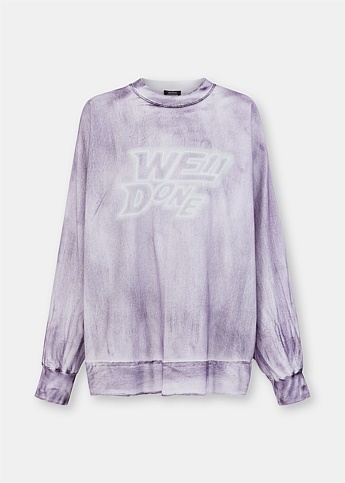 Purple Rolling Logo Sweatshirt