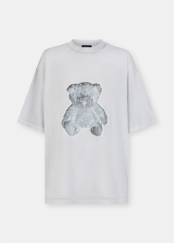 White Teddy Print T-Shirt