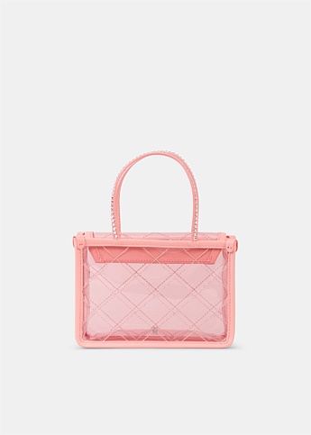 Pale Pink PVC Amini Betty Tote Bag