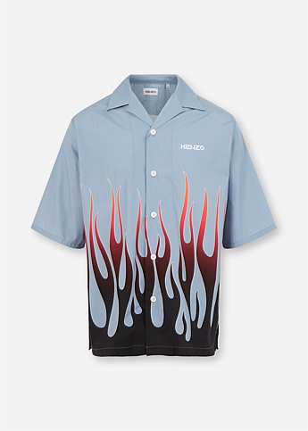 Blue Flame Short Sleeve Shirt