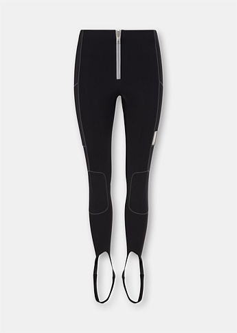 Black Stirrup Detail Trousers