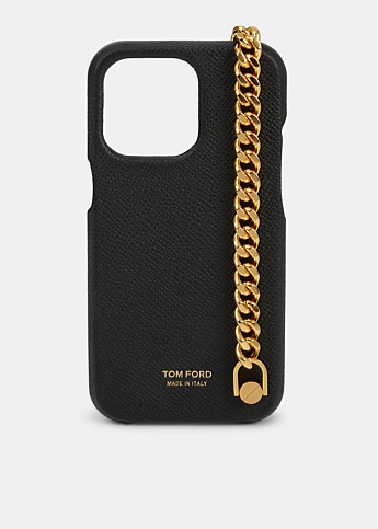 Black Gold Chain Iphone Case