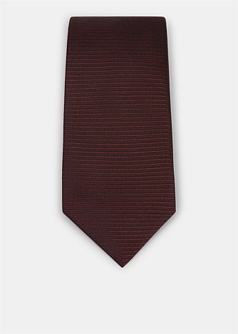 Burgundy Printed Tie